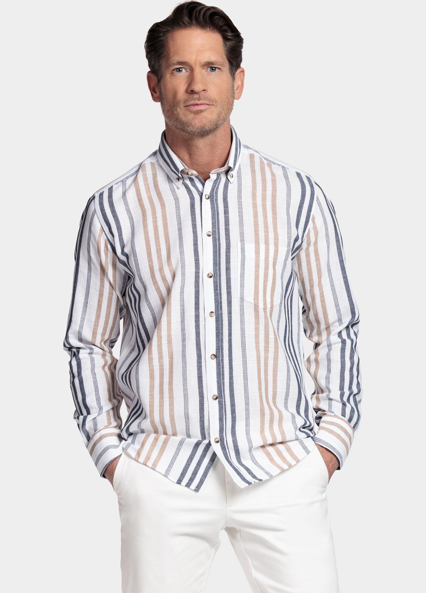 Giordano Overhemd heren Blauw Ivy Long Sleeve Button Down S 617109/60