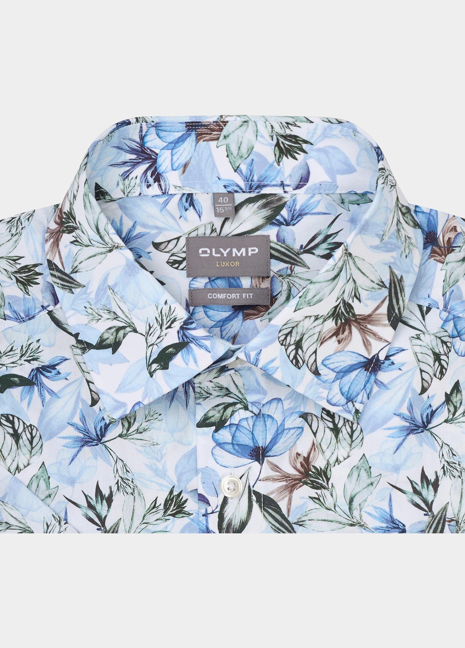 Olymp Zakelijk hemd korte mouw Blauw Luxor 103412/11