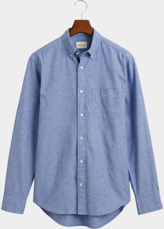 Gant Overhemd heren Blauw Regular Fit overhemd van kato 3240100/407