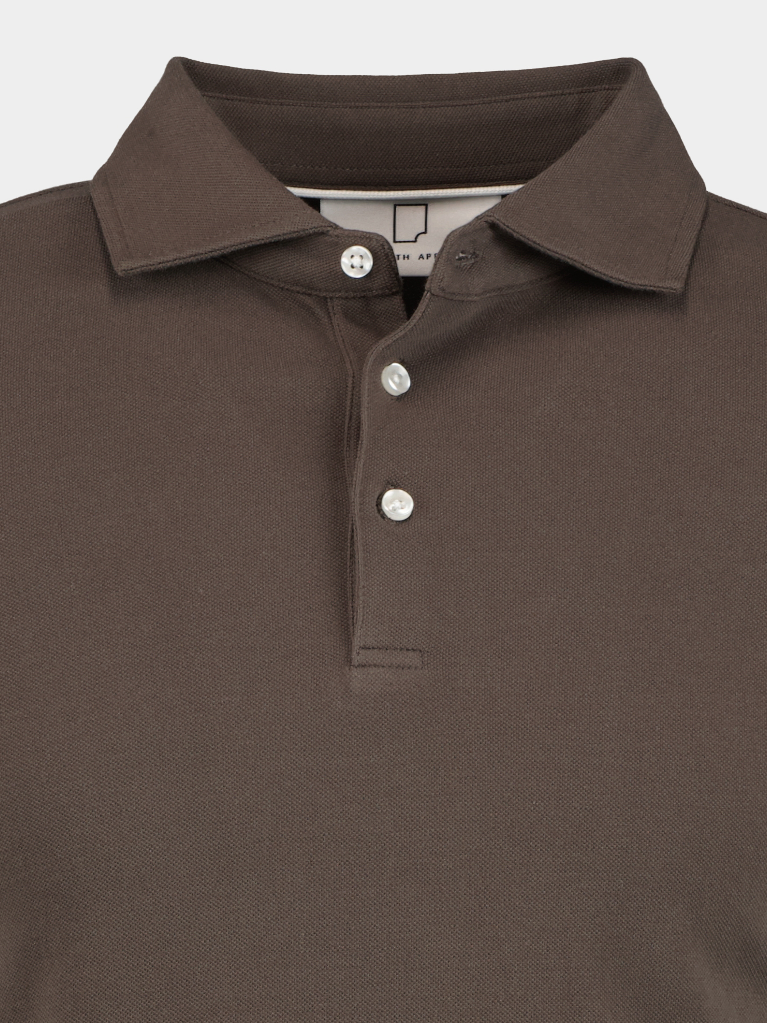 Born With Appetite Polo lange mouw Groen Erno Polo Fine Pique Longslee 23108ER23/357 forest