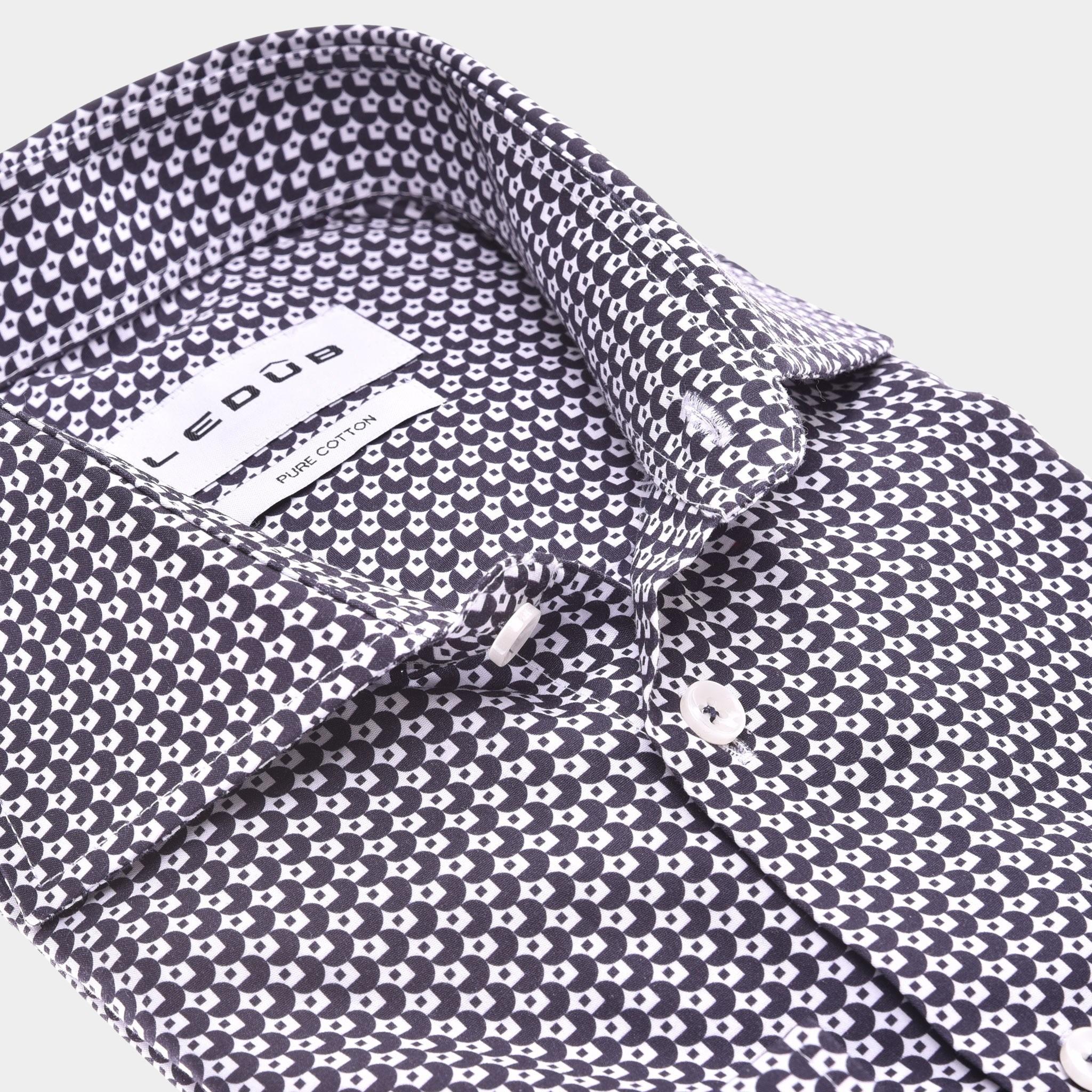 Ledub Business hemd lange mouw Blauw  0142800/190-000-000