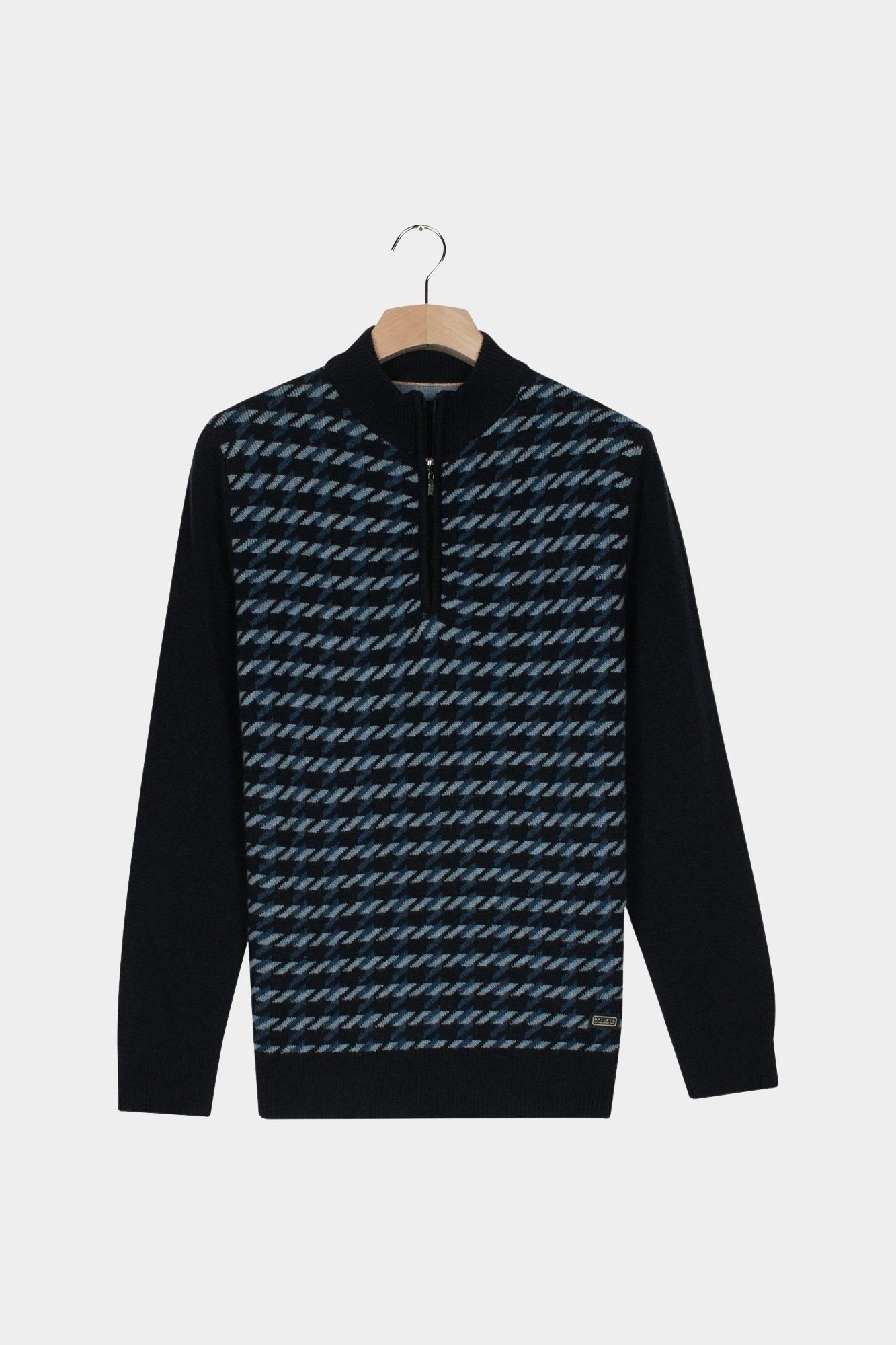 Baileys Half Zip Blauw Pullover 1/2 Zip  10gg, all-o 528431/675