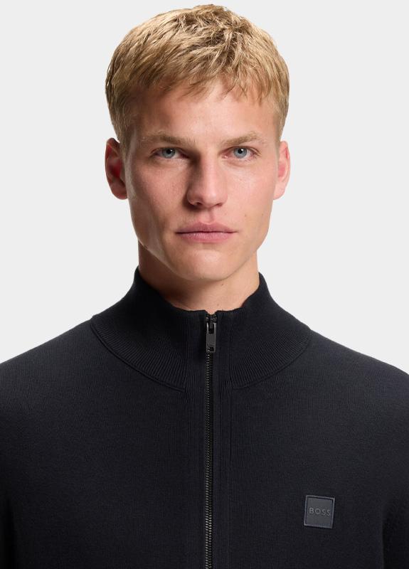 BOSS Orange Vest Blauw Kanozip_S 10272322 01 50543692/404