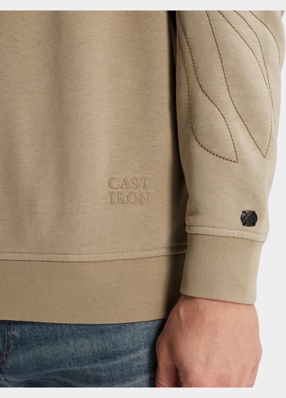 Cast Iron Sweater Grijs Long sleeve r-neck relaxed fi CSW2603406/8023