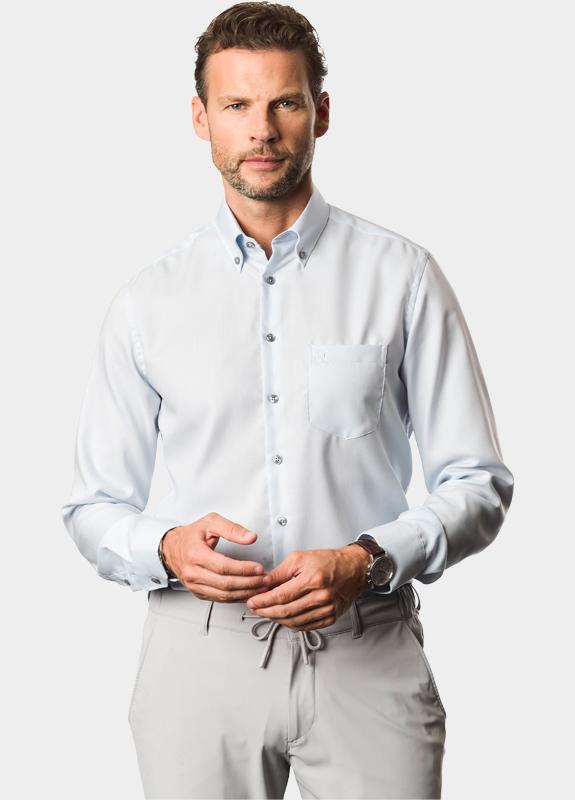 Ledub Business hemd lange mouw Blauw  0143351/120-140-000