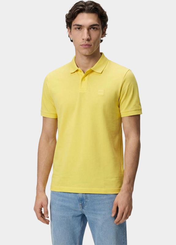 BOSS Orange Polo korte mouw Geel Passenger 10256683 01 50507803/730