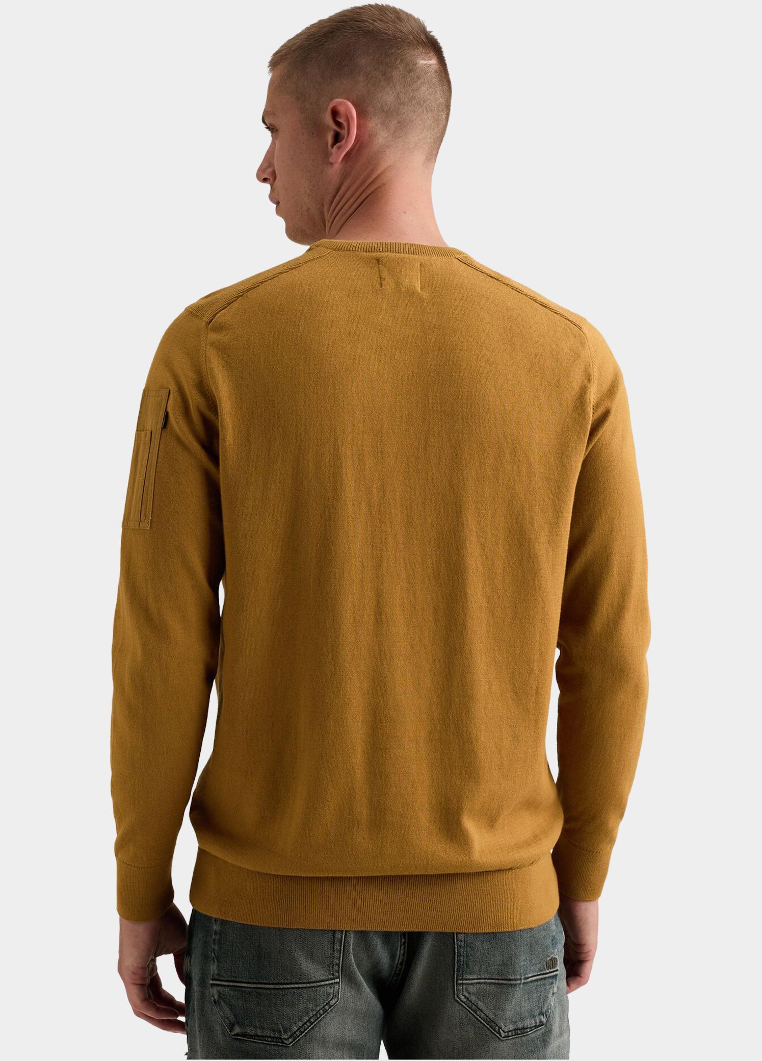 PME Legend Pullover heren Bruin R-neck American Classic PKW2608320/8187