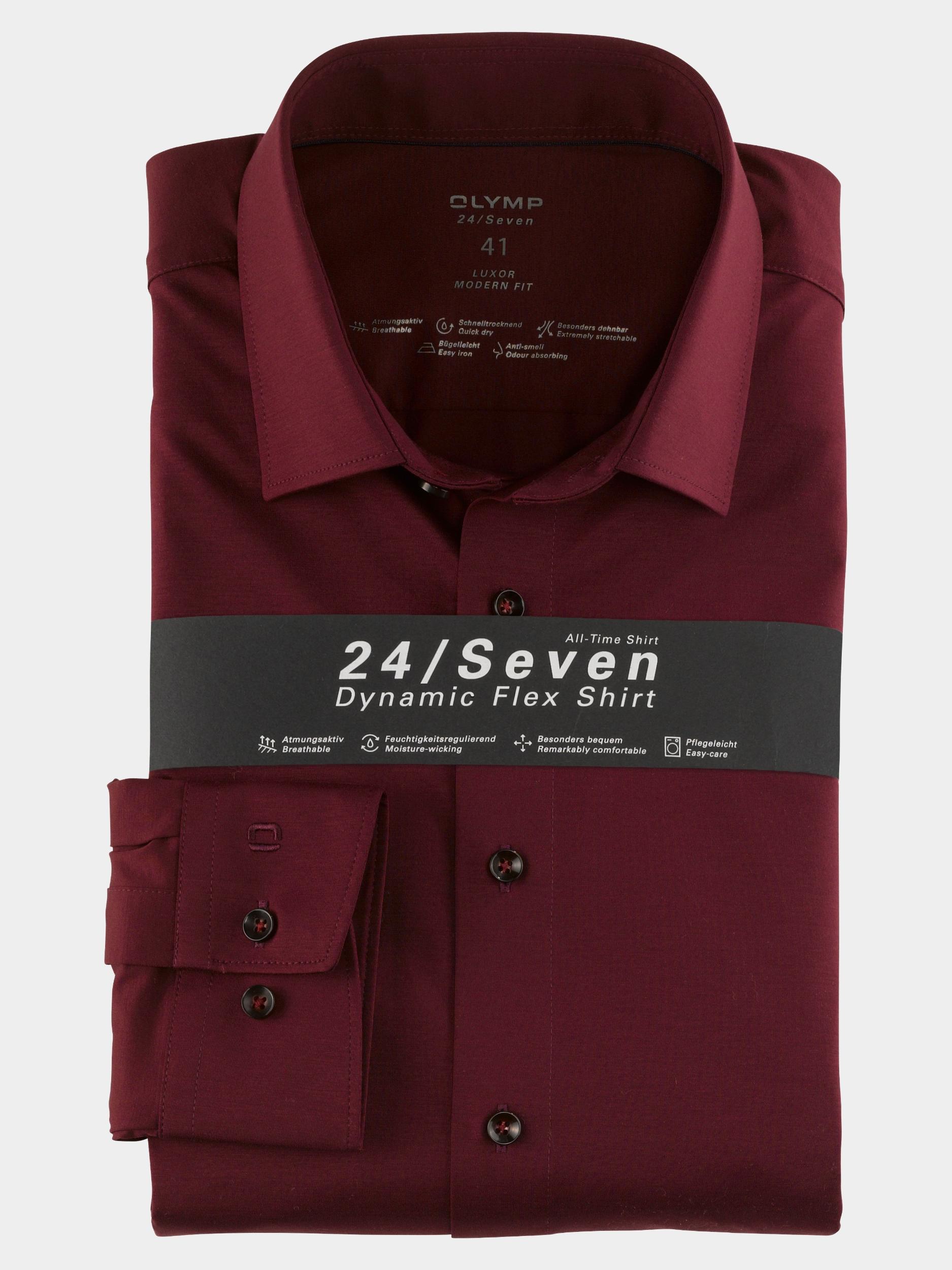 Olymp Business hemd lange mouw Rood 1202/64 Hemden 120264/37