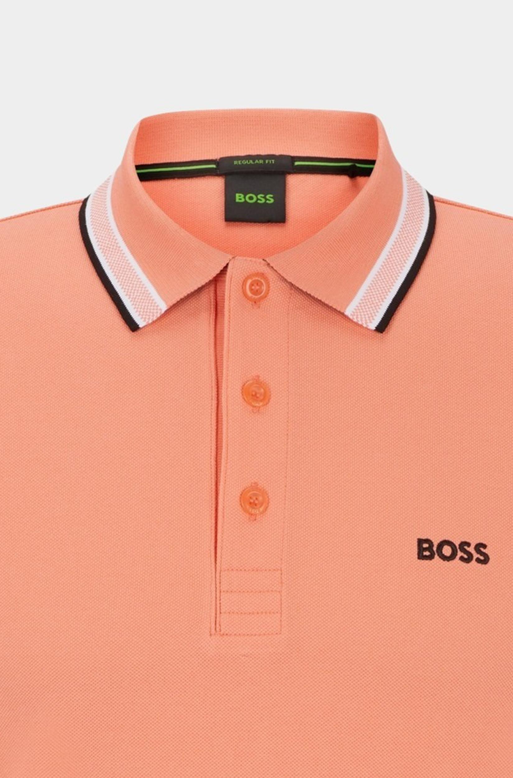 BOSS Green Polo korte mouw Oranje Paddy 10241663 01 50469055/649
