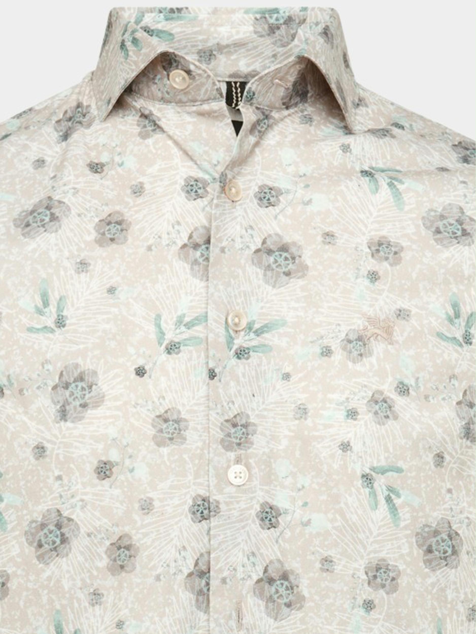 Vanguard Casual hemd lange mouw Beige Long Sleeve Shirt Print on po VSI2211290/8265