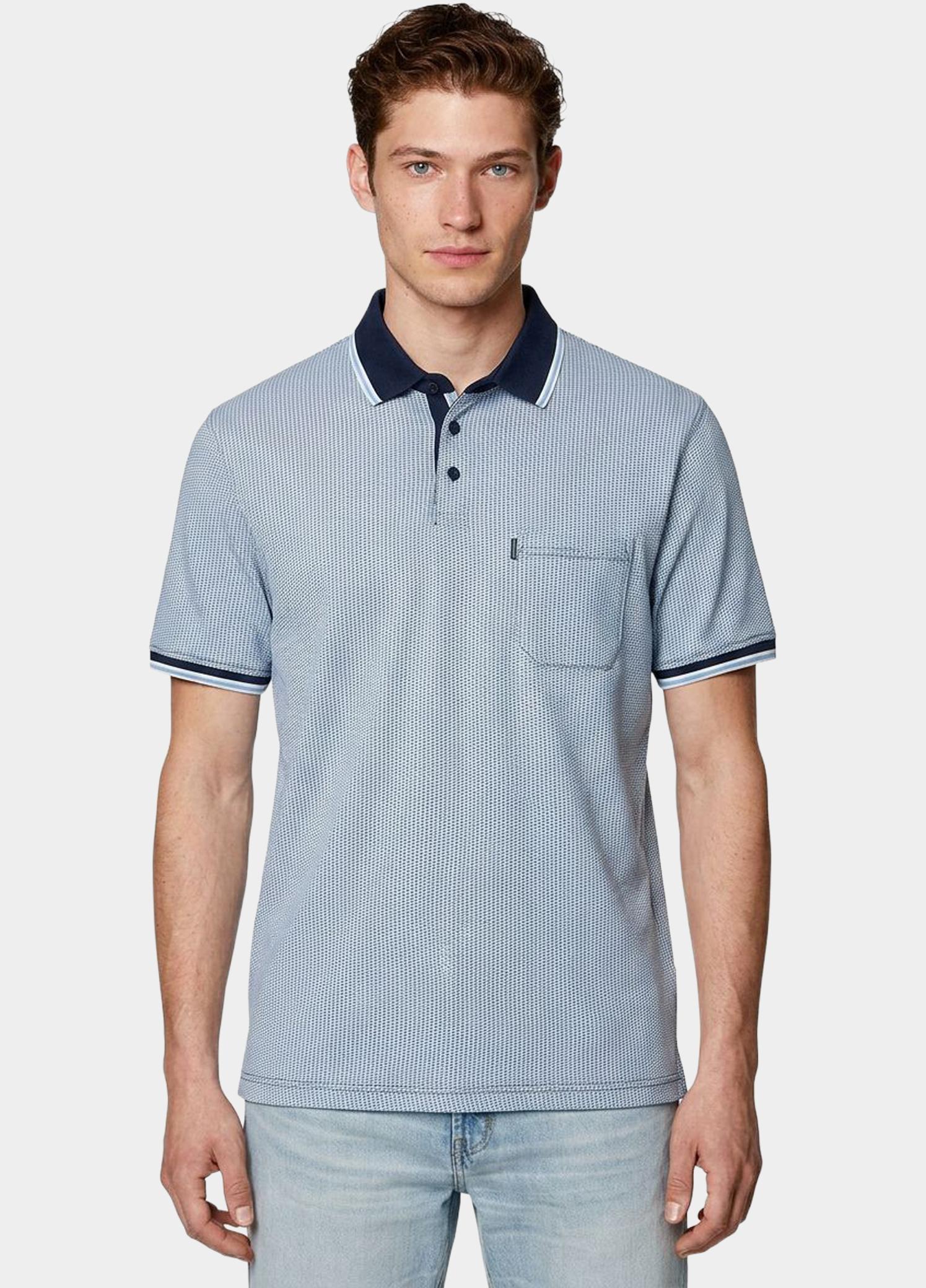 Casamoda Polo korte mouw Blauw Polo 126320131/118