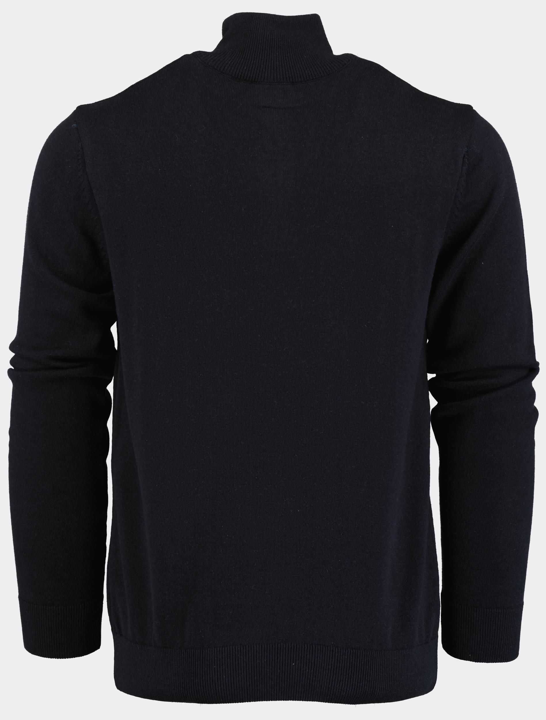 Bos Half Zip Blauw met halve rits 302/3527 Navy