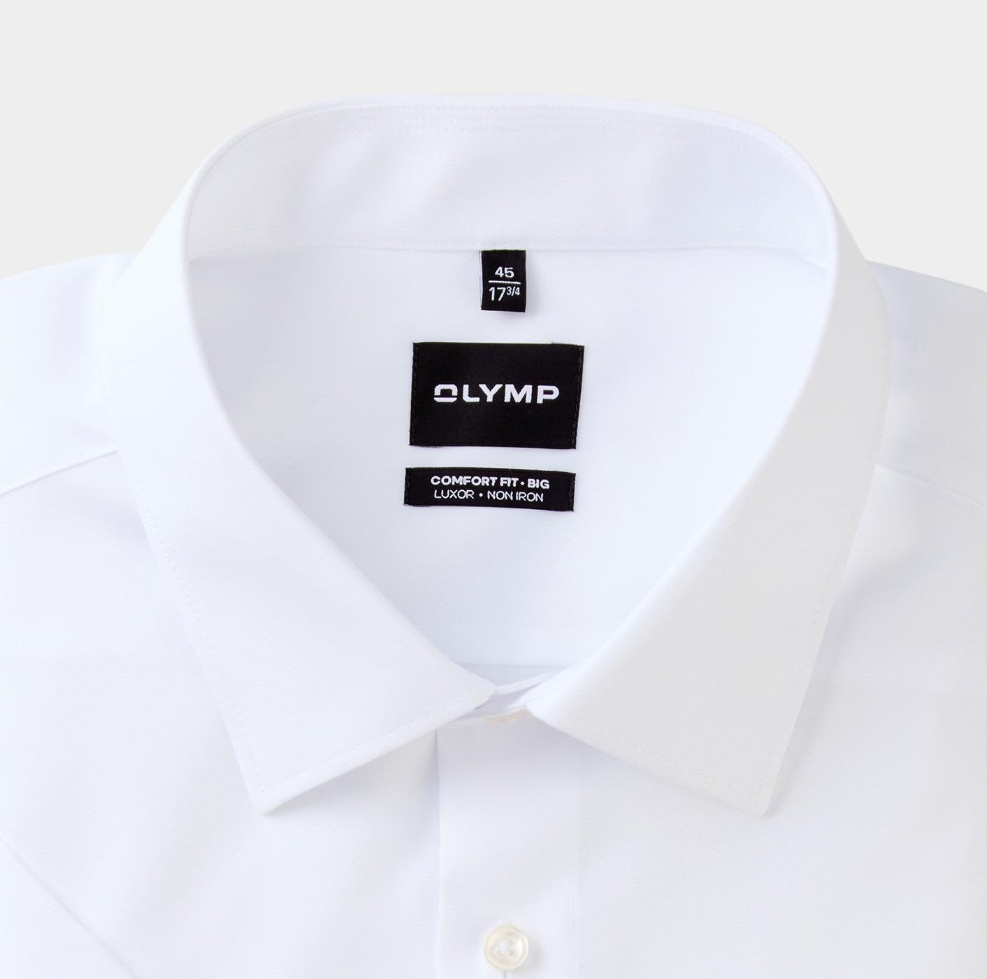 Olymp Business hemd korte mouw Wit Big&Tall 141112/00