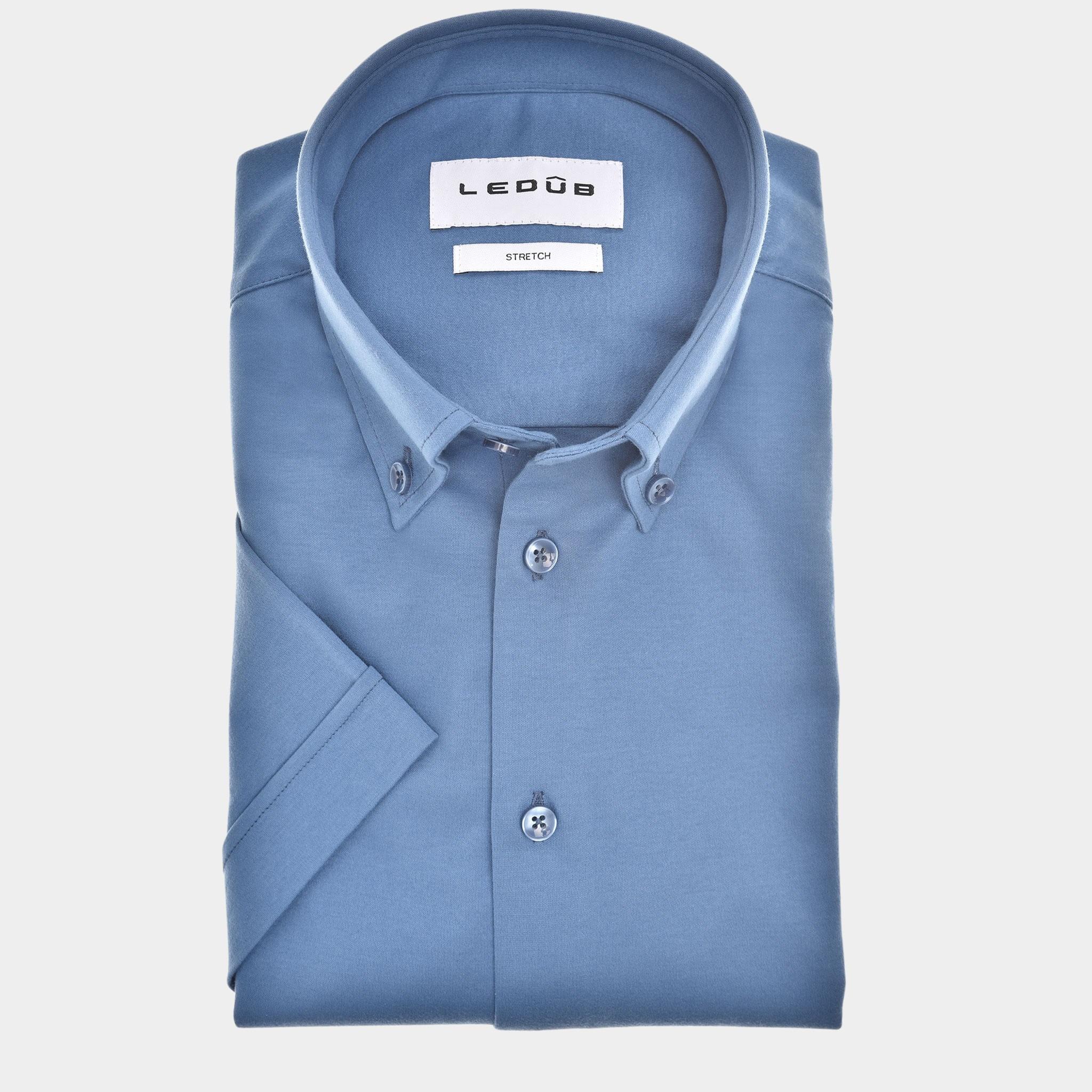Ledub Business hemd korte mouw Grijs  0143001/155-000-000