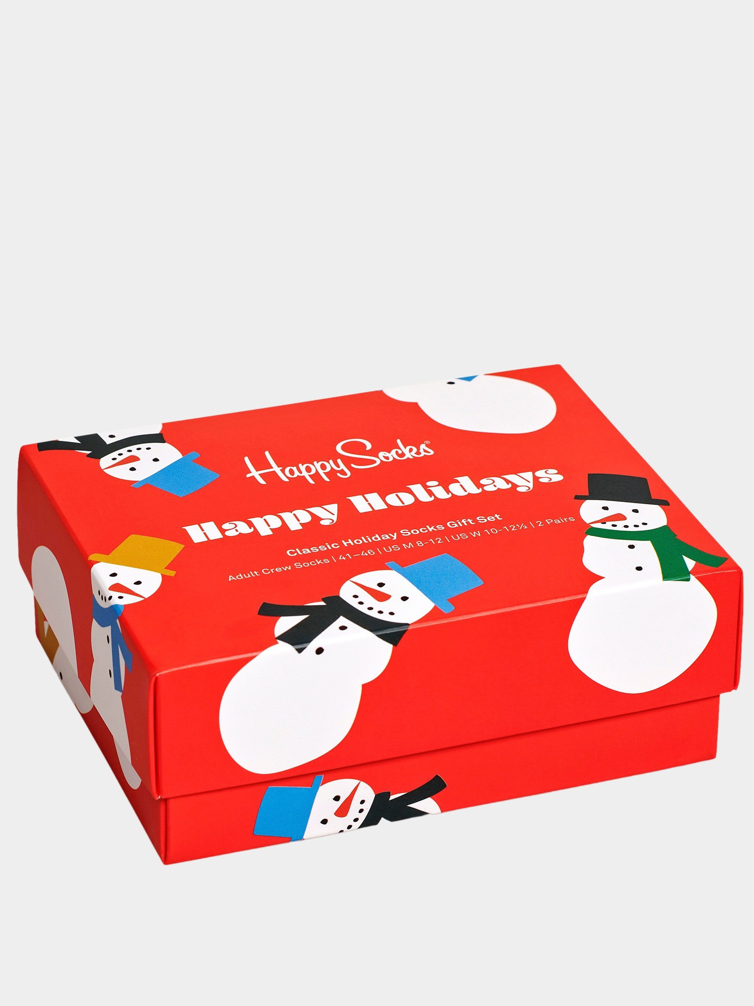 Happy Socks Sokken Rood 2-Pack Snowman Sokken Gift Set XSNO02/4300