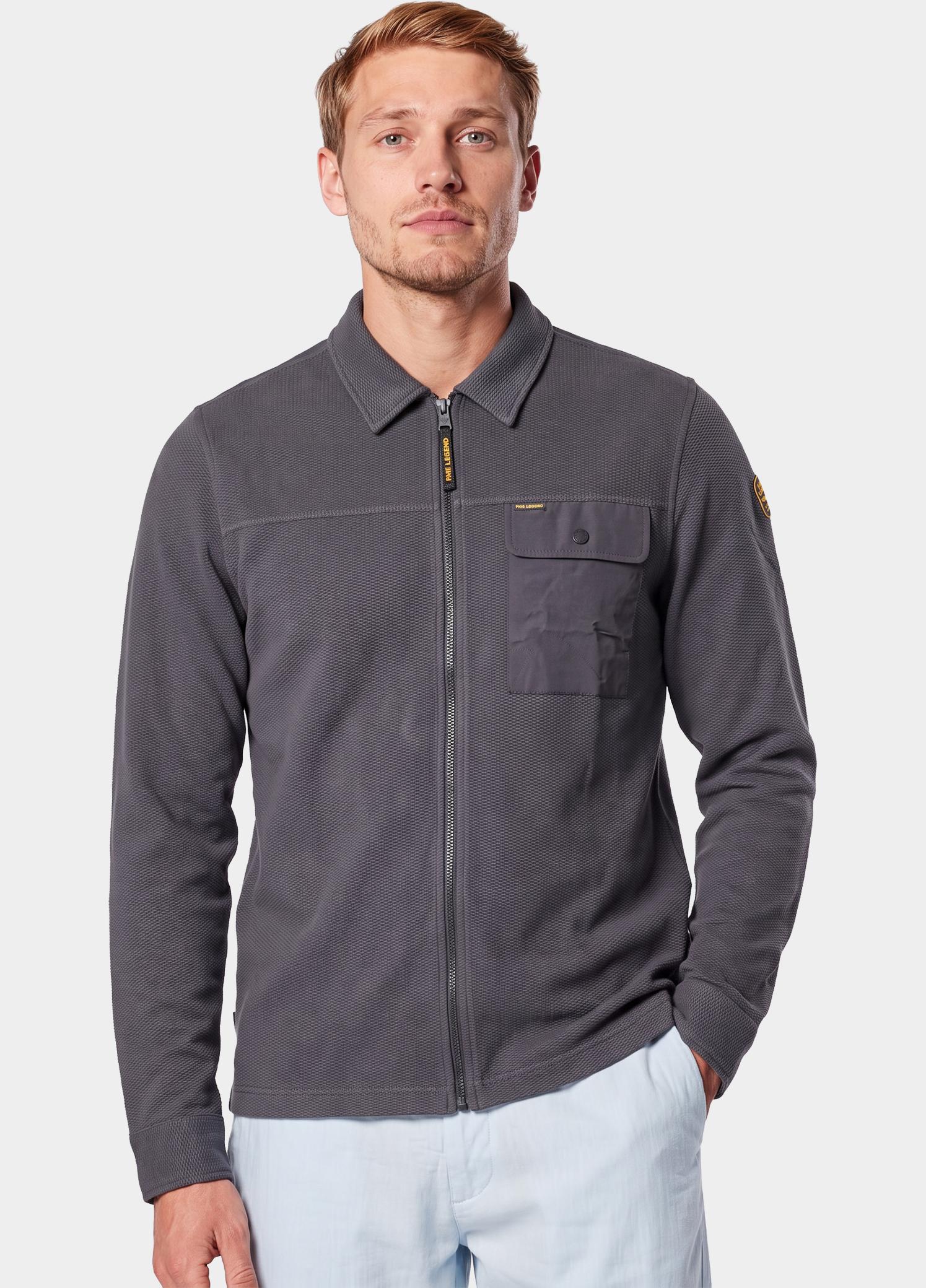 PME Legend Overhemd heren Zwart Long sleeve shirt Jersey Waff PSI2609268/9140