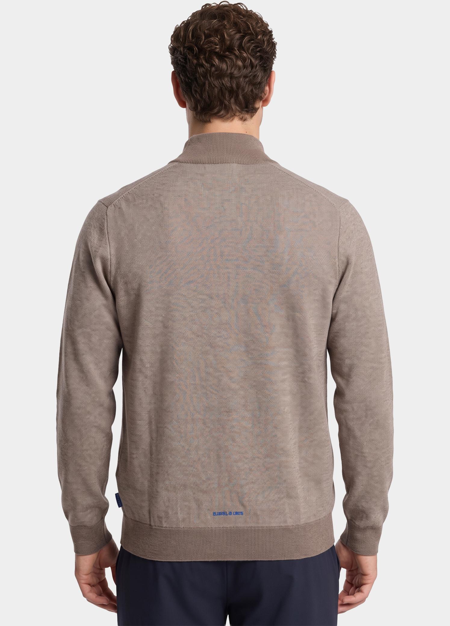 Baileys Vest heren Bruin Cardigan Zip  all-over in  2- 622180/875
