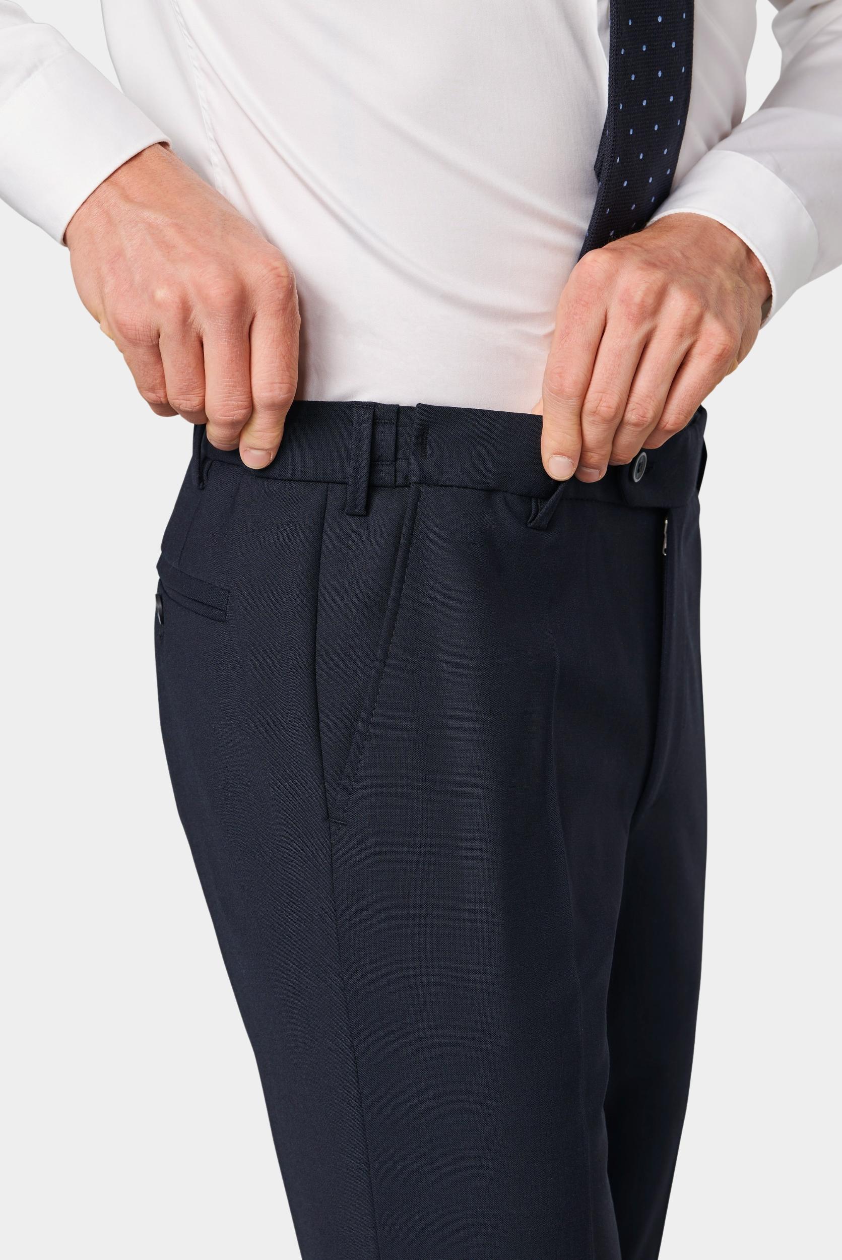 Meyer Wollen Pantalon Blauw Oslo Art.9-344 2230934400/17