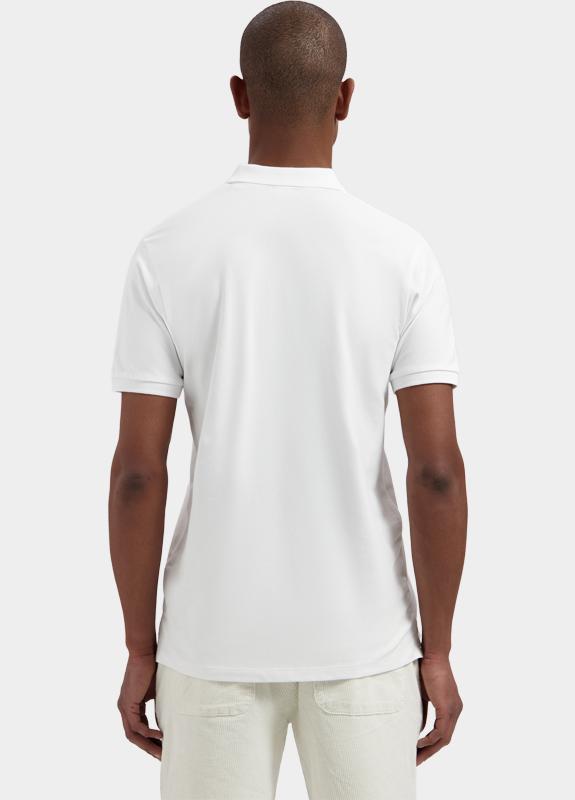 Dstrezzed Polo korte mouw Wit Bowie V-Neck Polo 240022/100