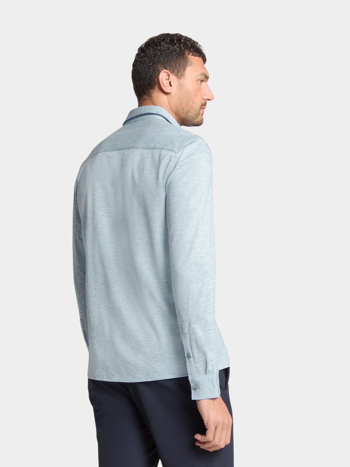 No Excess Casual hemd lange mouw Blauw  N4180/138