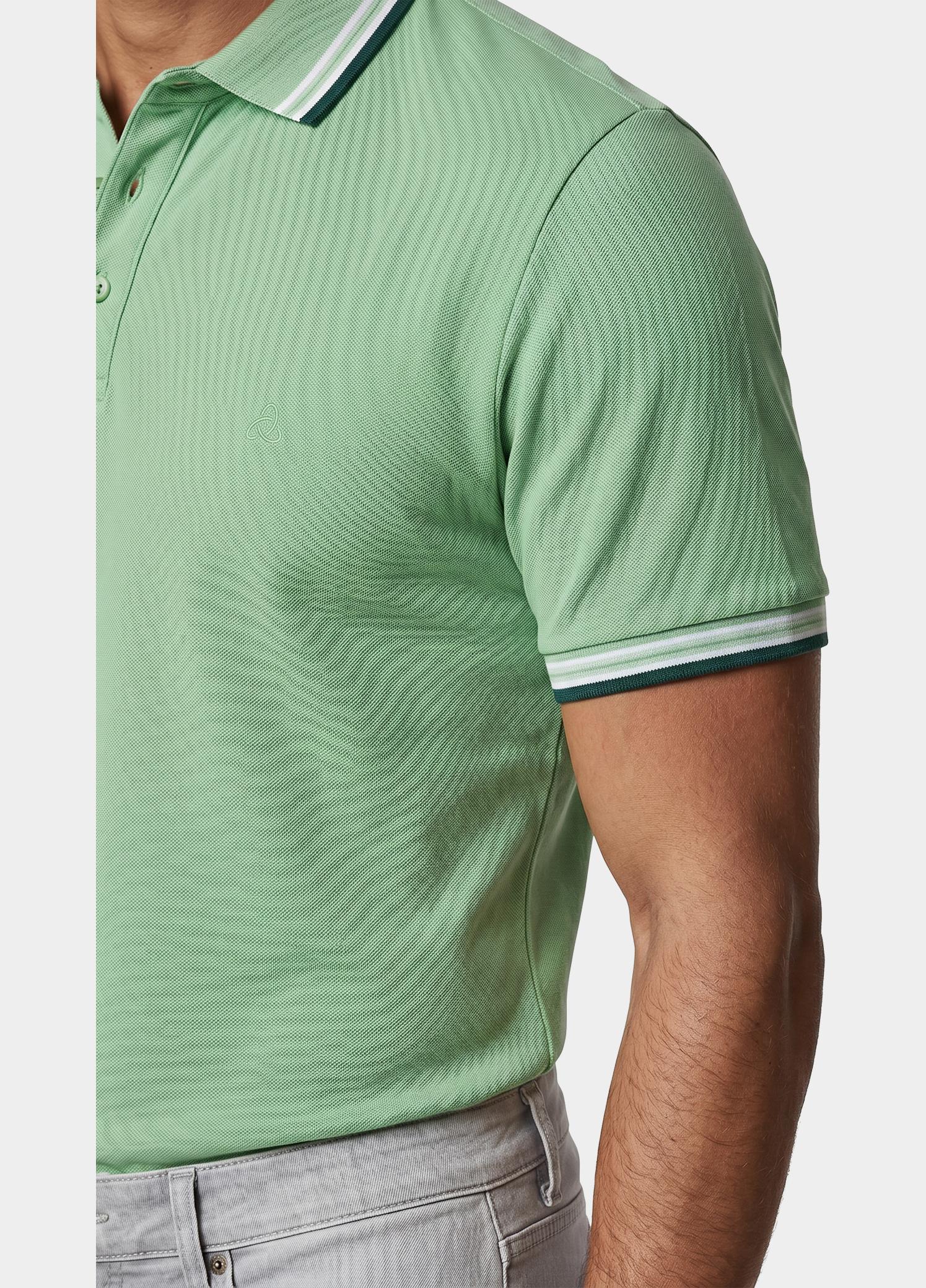Scotland Blue Polo heren Groen Brick Polo Plain Contrast Col SPE25108BR06SB/314 meadow green