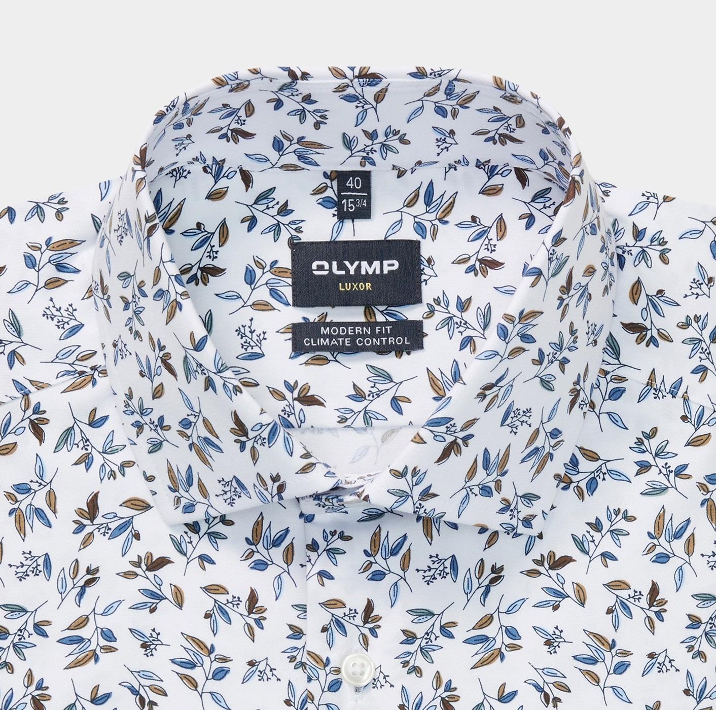 Olymp Business hemd lange mouw Wit 130284-Hemden 130284/00