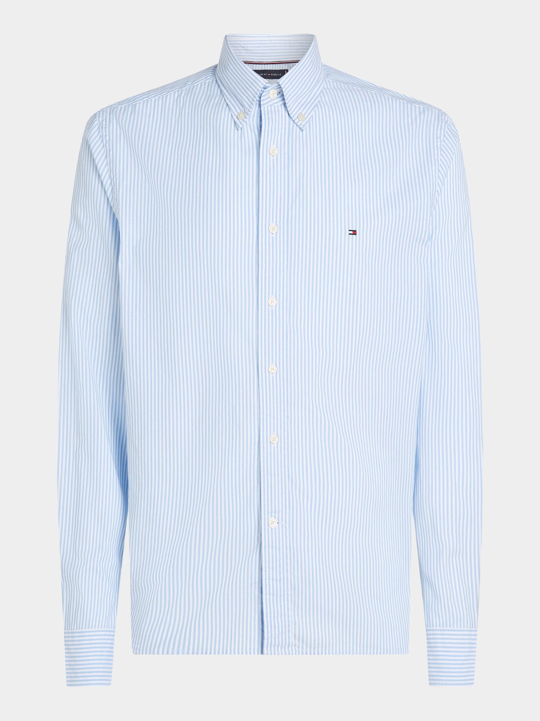 Tommy Hilfiger Casual hemd lange mouw Blauw Flex Poplin Classic STP RF Shi MW0MW37549/0A7