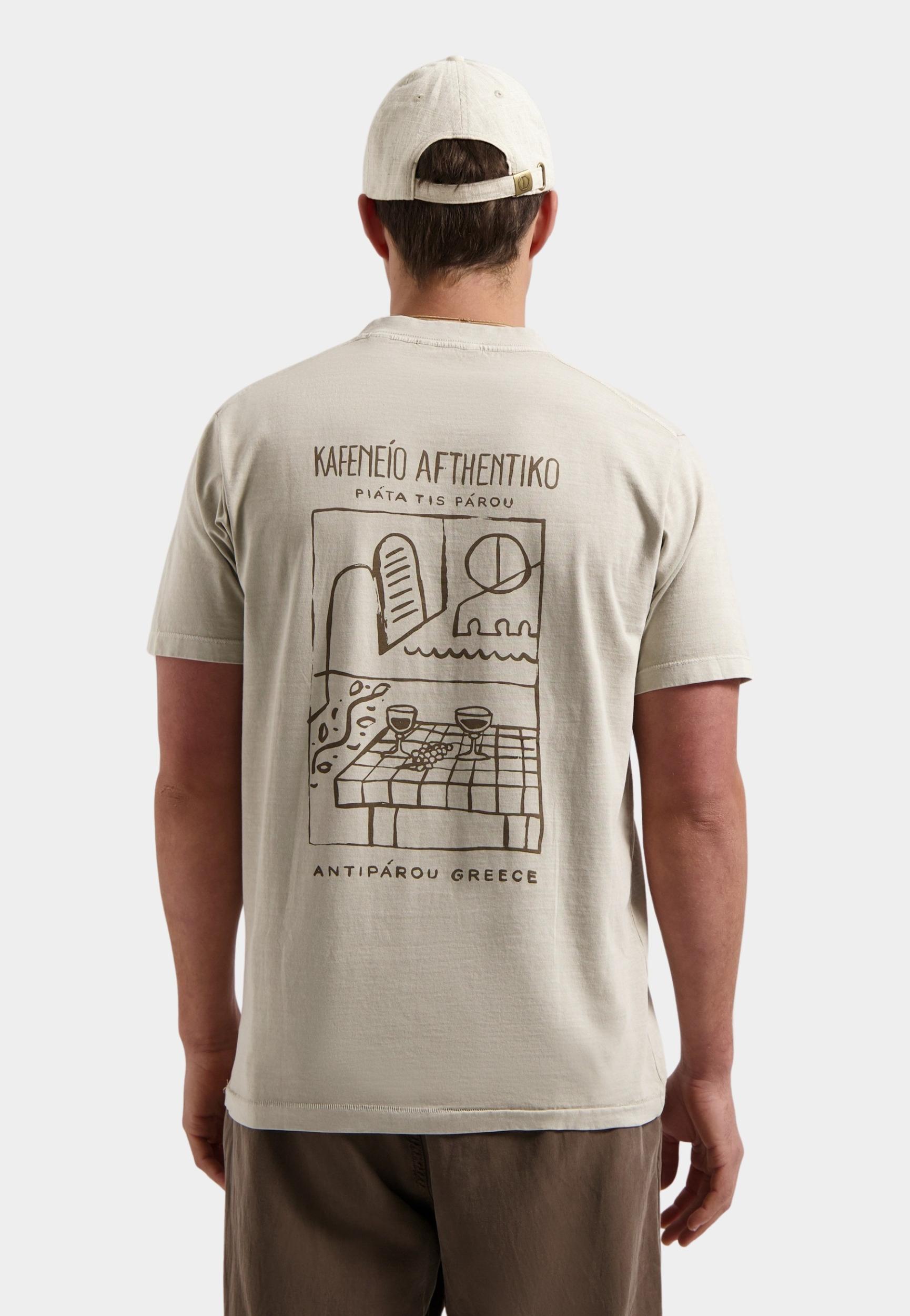 Dstrezzed T-shirt korte mouw Beige Nickolas Graphic Tee 203054/213