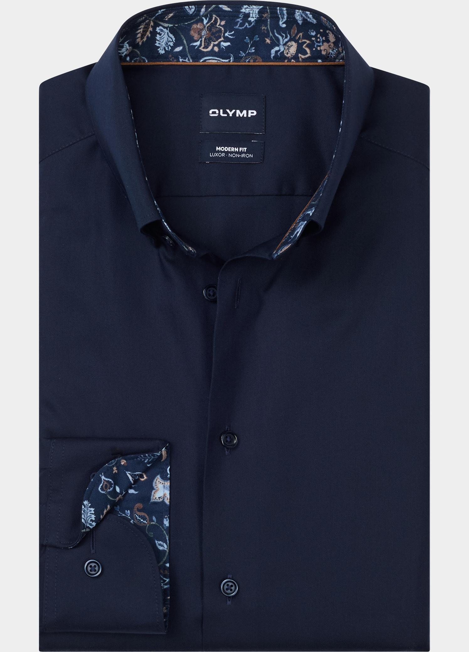 Olymp Zakelijk overhemd heren Blauw Luxor mf D.3174 o.T. 138024/18