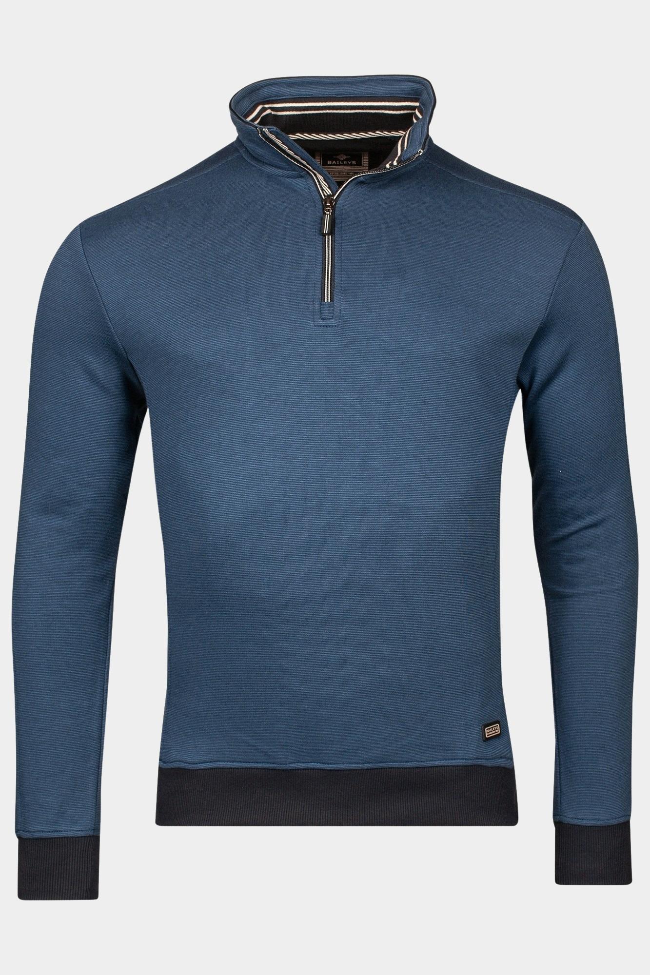 Baileys Half Zip Blauw Sweatshirt 1/2 Zip  all over 513155/67