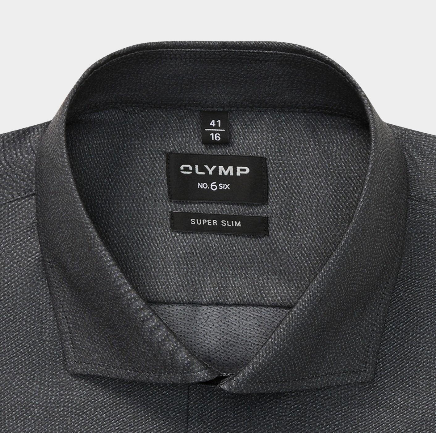 Olymp Business hemd lange mouw Grijs 256084-Hemden 256084/63