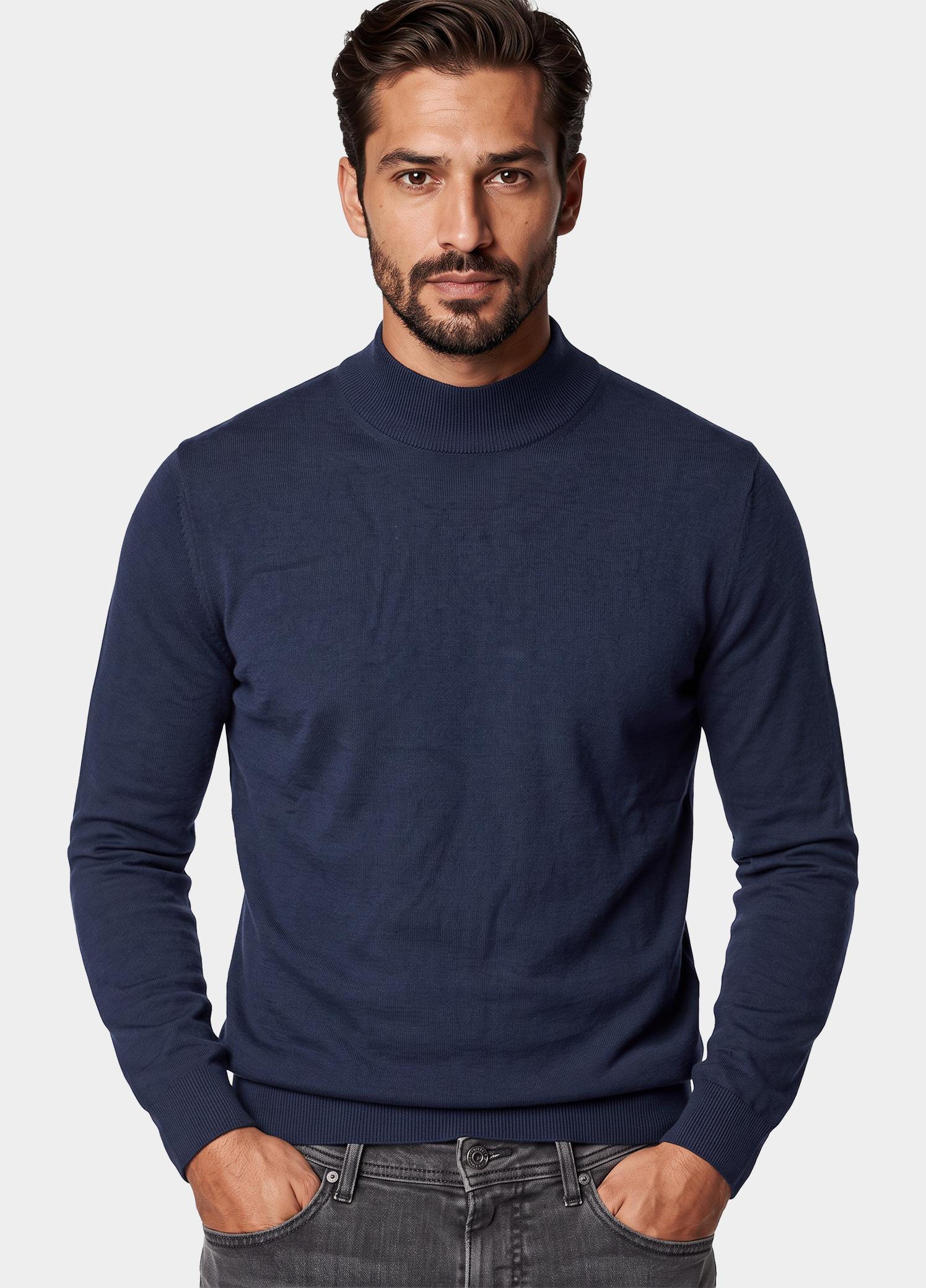 BOSS Black Turtle neck Blauw H-Bjarno 10282612 01 50570642/404