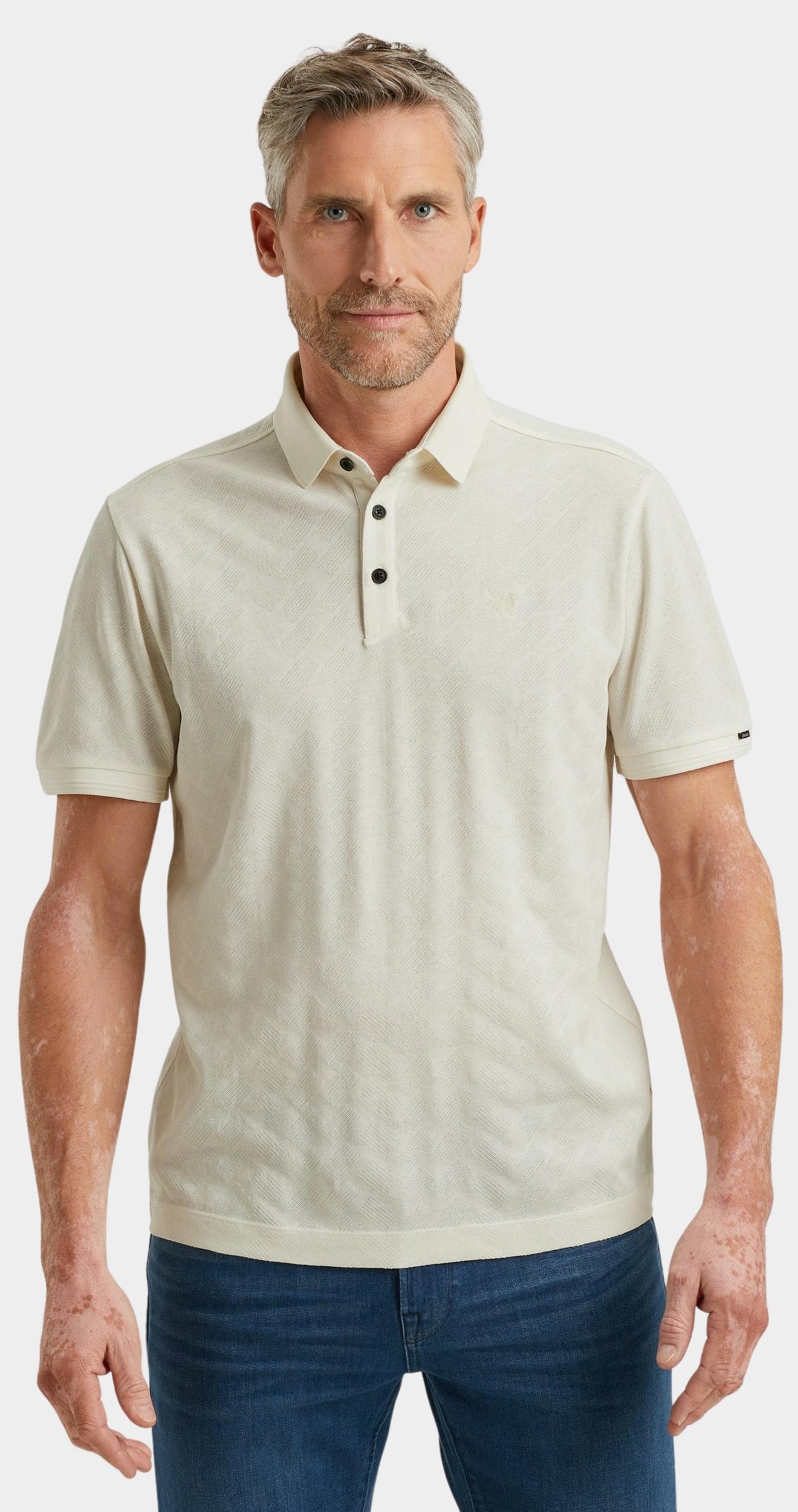 Vanguard Polo korte mouw Wit Short sleeve polo jacquard me VPSS2505879/7004