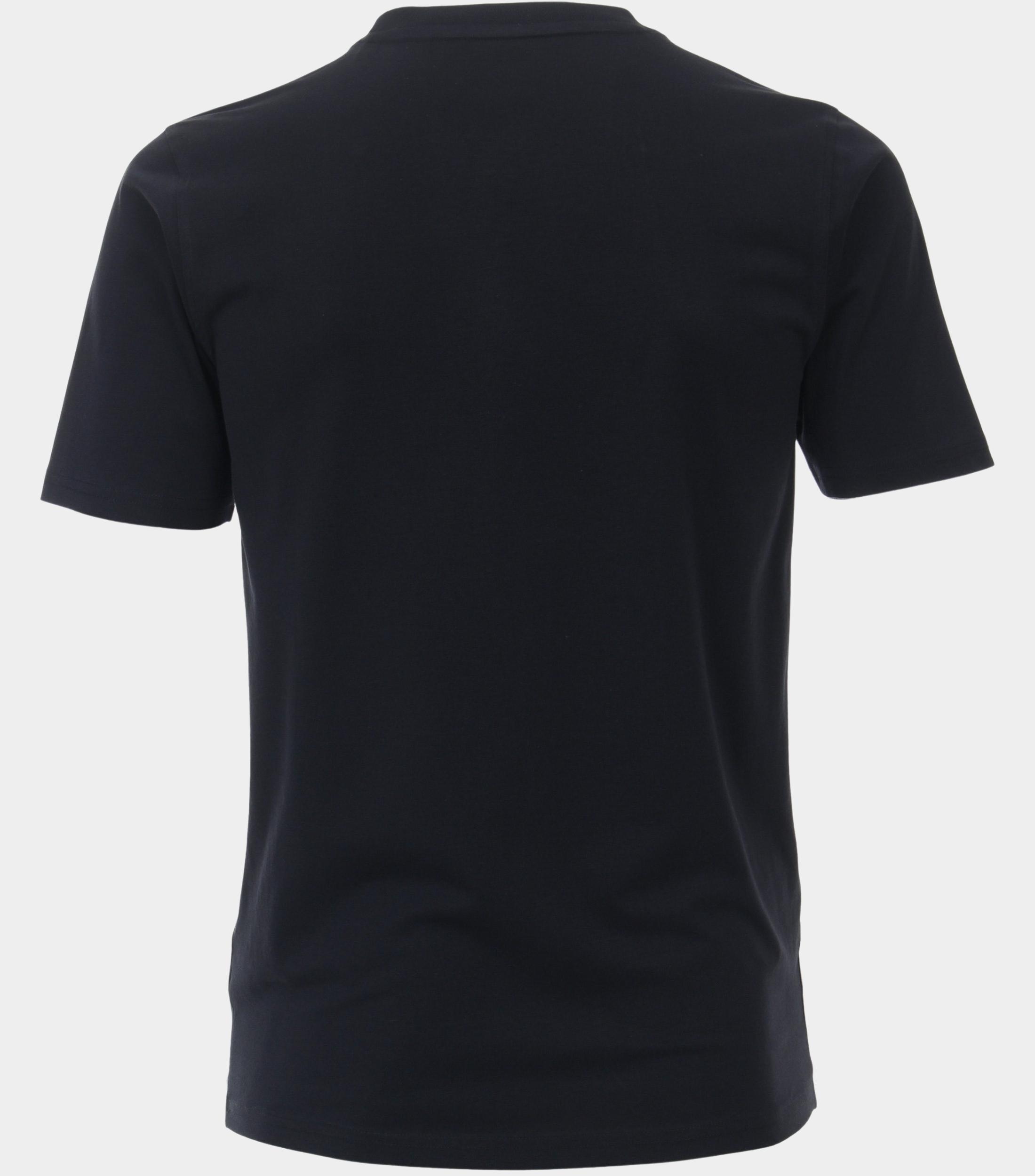 Casamoda T-shirt korte mouw Blauw T-Shirt,O-Neck 934058600/105