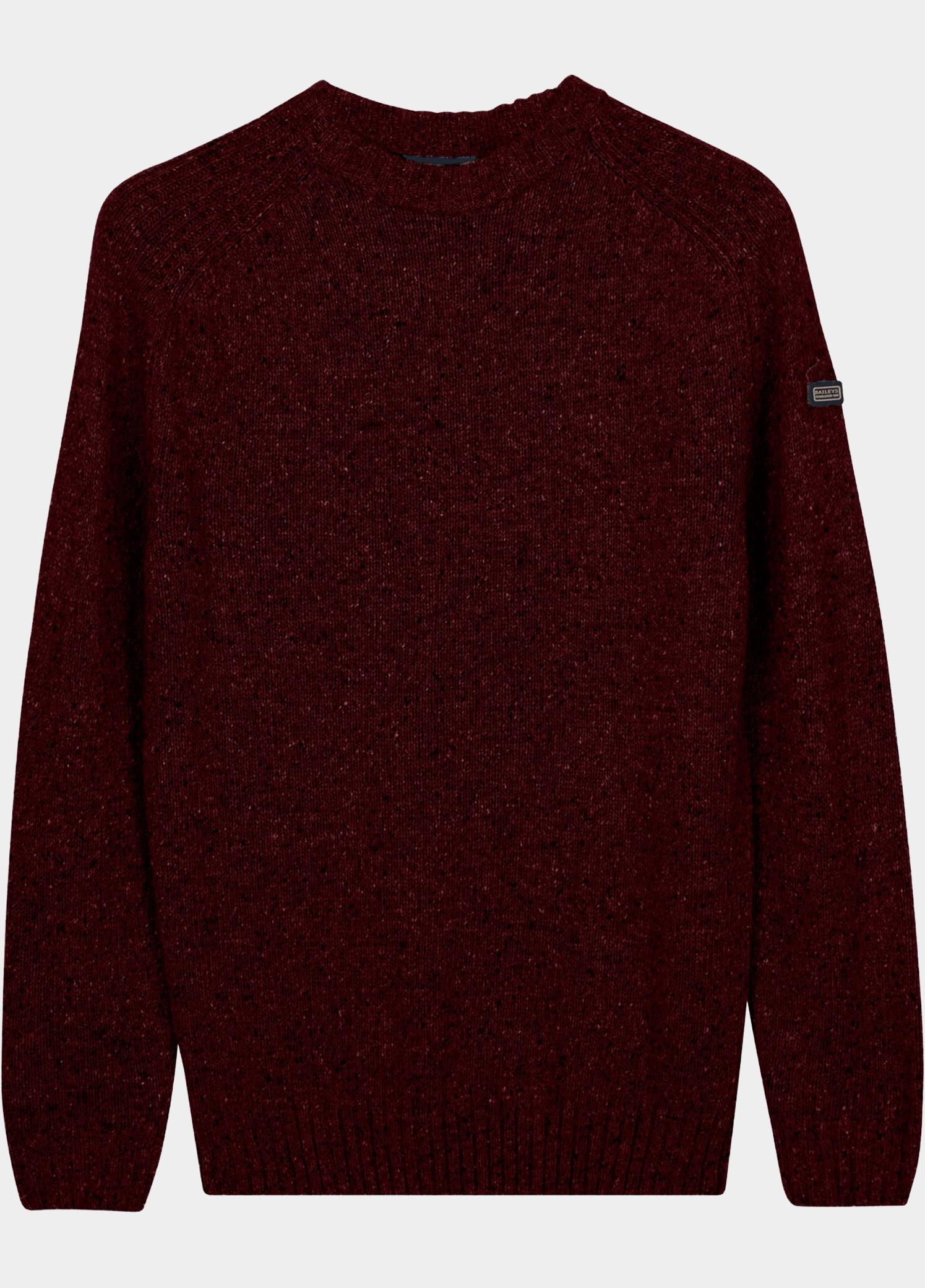 Baileys Pullover heren Paars Crew Neck Single Knit 628207/487