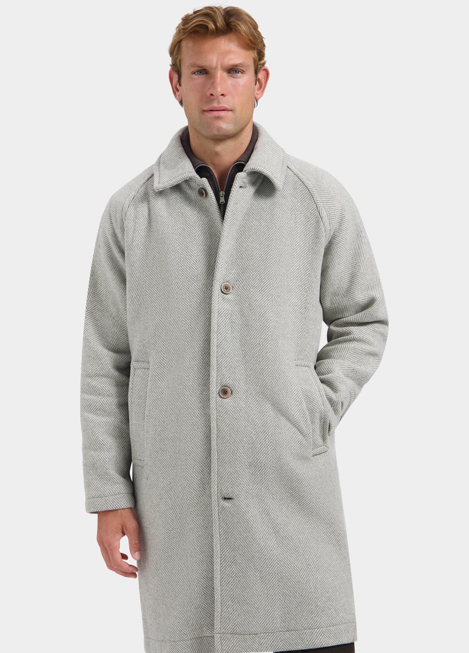 Dstrezzed Wollen Jas Grijs Isaac Coat 101708/820