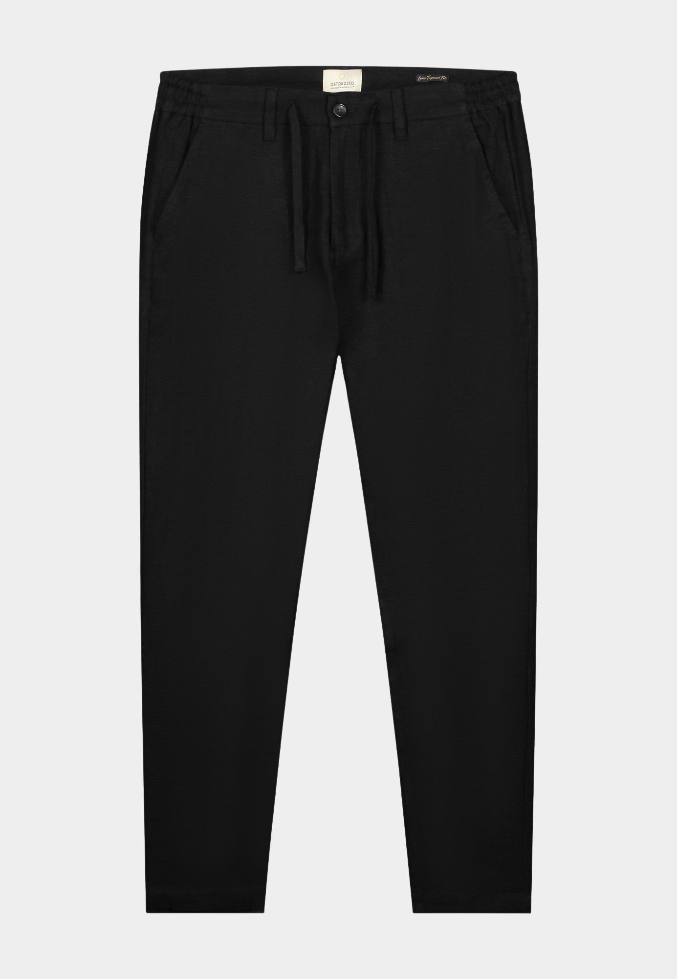 Dstrezzed Linnen Broek Zwart DS_James Beach Pants 501822S/999