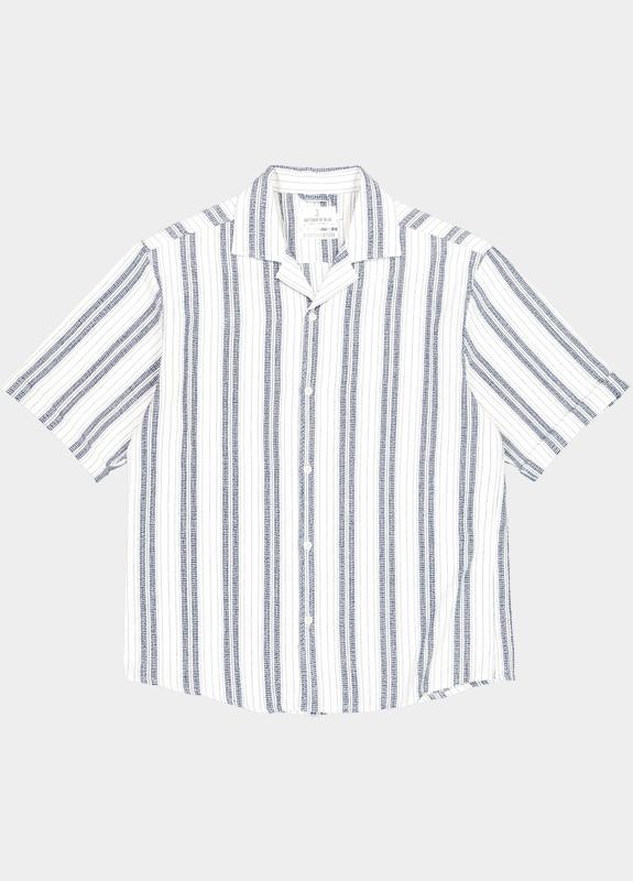 Butcher of Blue Casual hemd korte mouw Blauw Alex M2614042/890