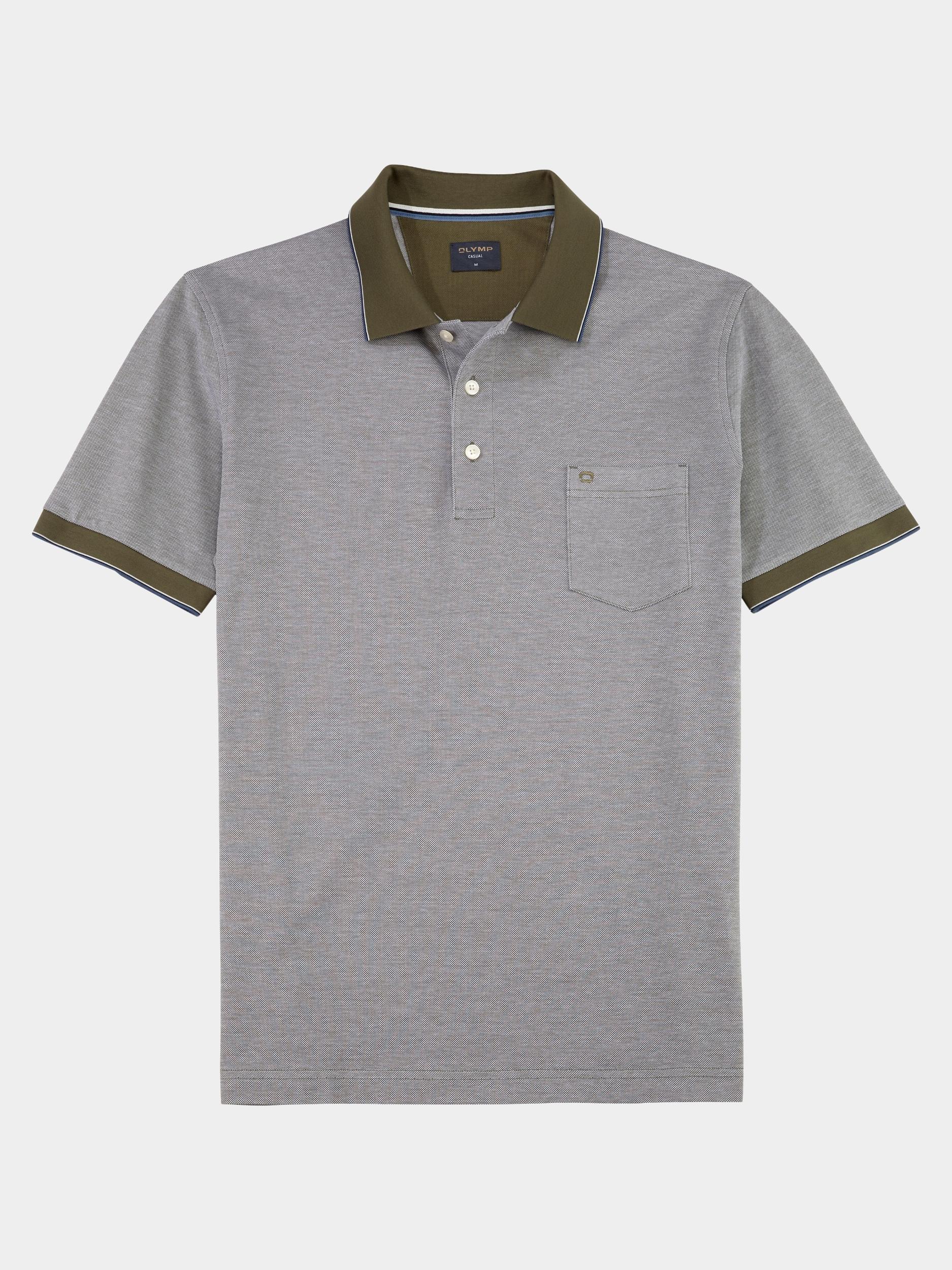 Olymp Polo korte mouw Groen Polo PiquÃ© Bicolor 540752/47