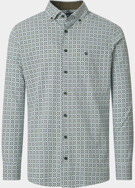 Redmond Overhemd heren Groen Print 252010110/600