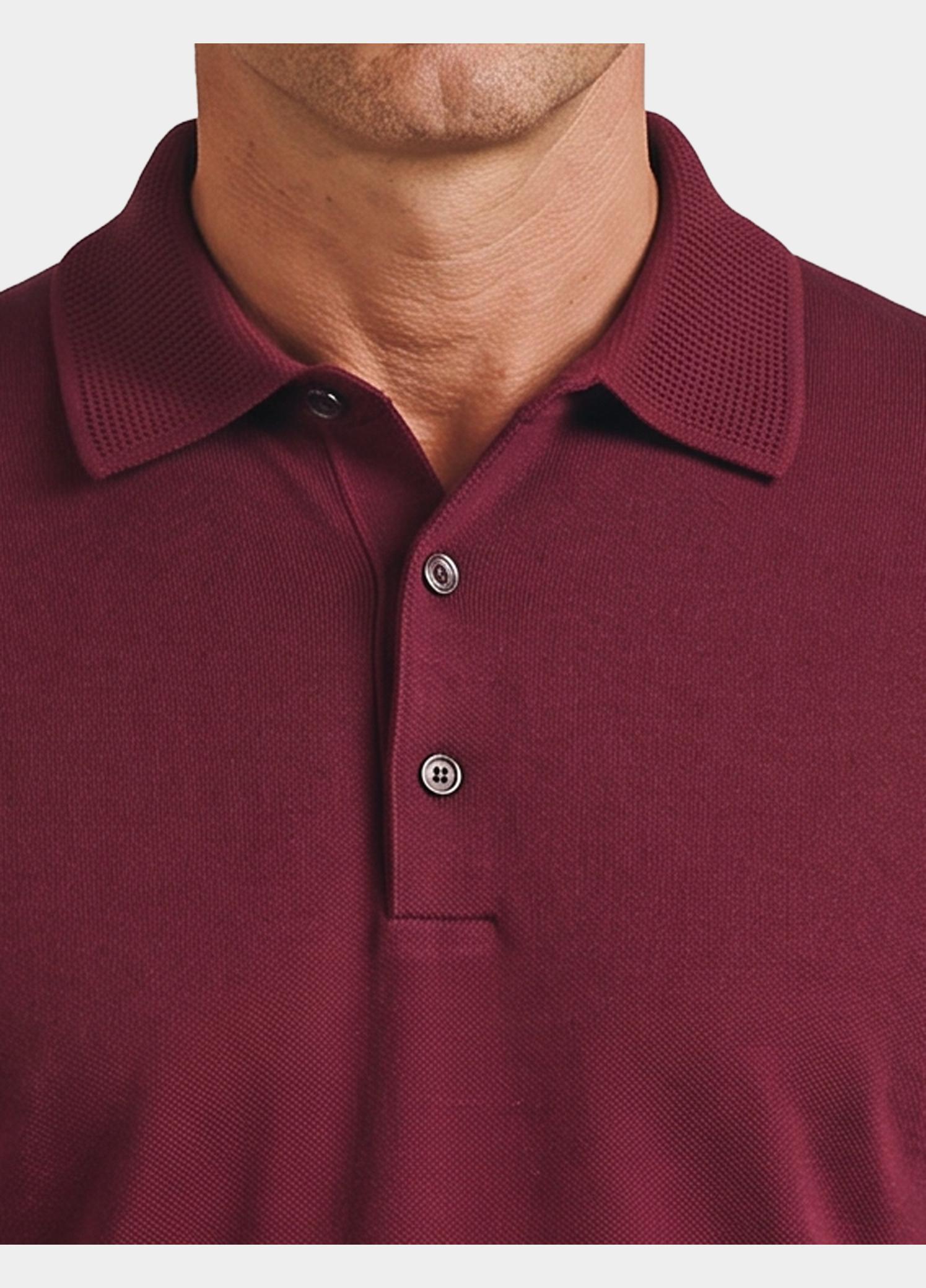 Bos Polo lange mouwen heren Rood  3018900/705