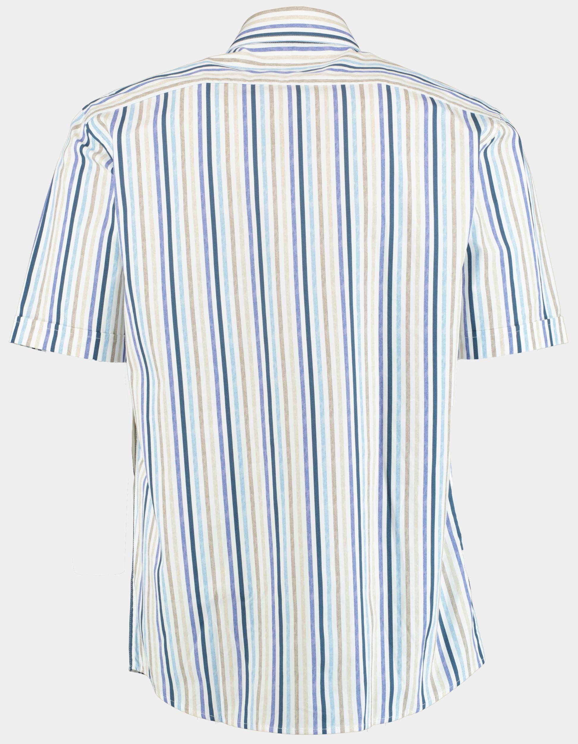 R.B. Boston Casual hemd korte mouw Multi regular fit multicolor streep 516670/827