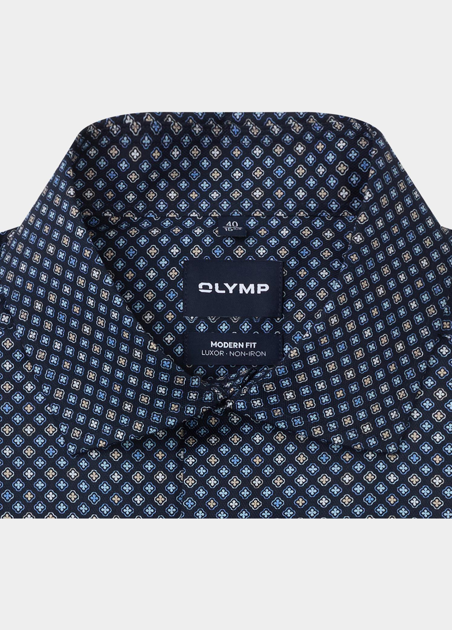Olymp Zakelijk overhemd heren Blauw Luxor mf D.2132 o.T. 137424/18