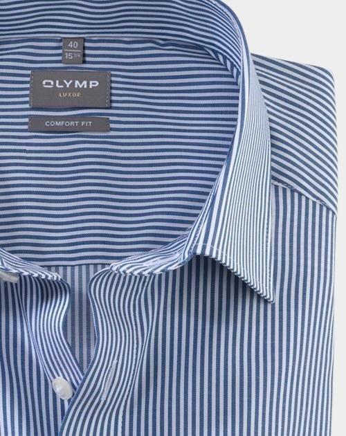 Olymp Business hemd lange mouw Blauw 0726/64 Hemden 072664/18