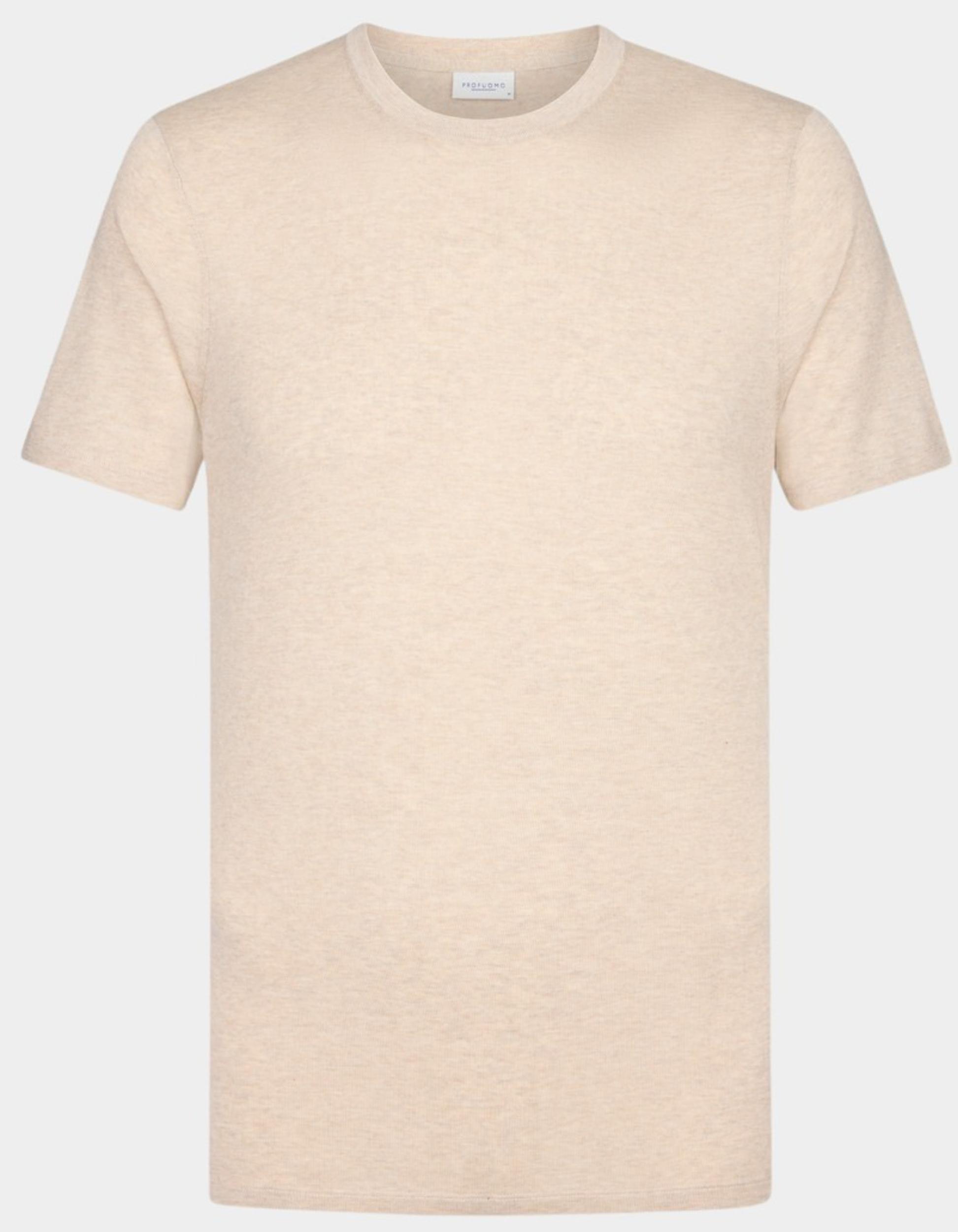 Profuomo T-shirt korte mouw Beige  PPWT10005C/F