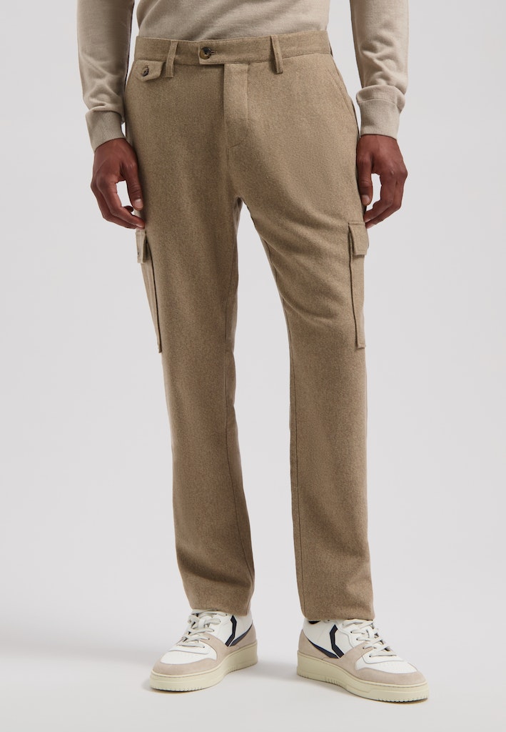 Dstrezzed Katoenen Broek Bruin DS_Marlon Wool Combat 501778/260