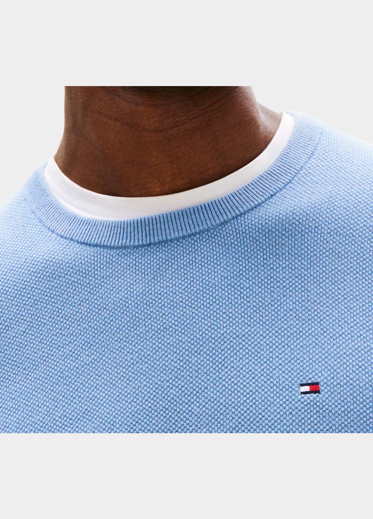Tommy Hilfiger Pullover heren Blauw Essential Structure Crew Neck MW0MW36347/C2B