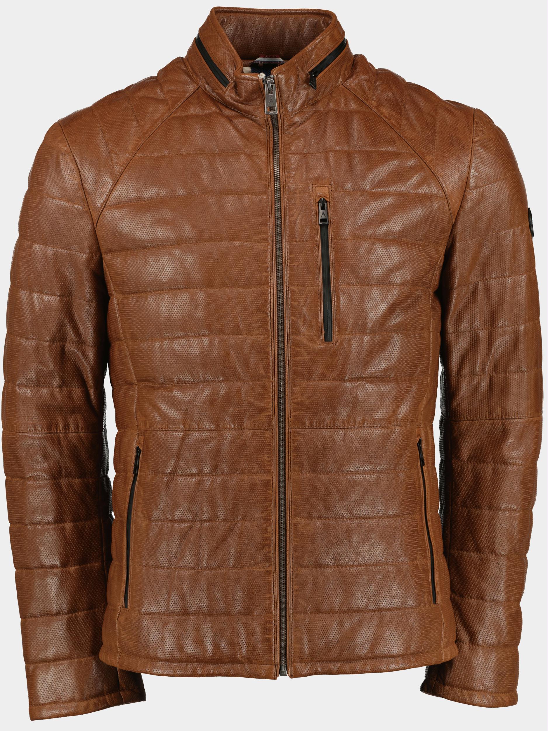 DNR Lederen jack Bruin Leather Jacket 52290/422