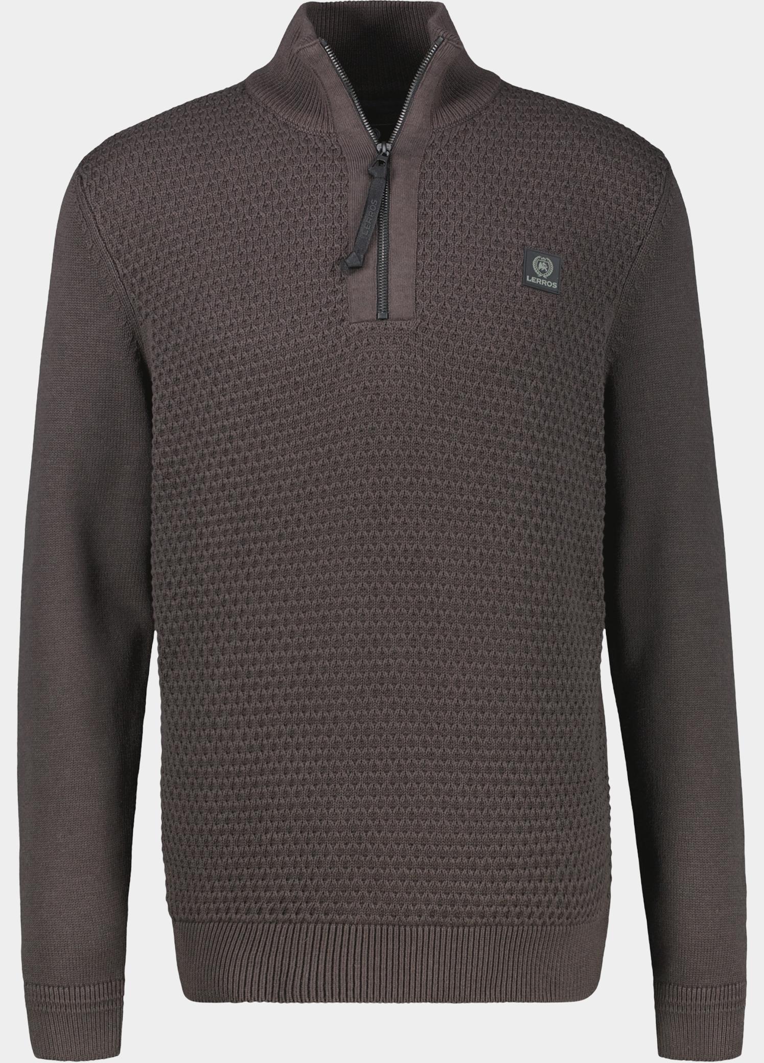 Lerros Polo lange mouwen heren Bruin  26O5467/787