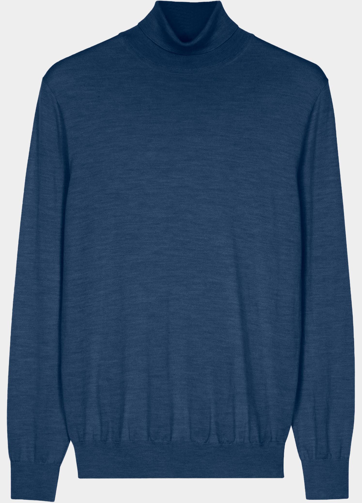 Baileys Coltrui heren Blauw High Neck Pullover 14gg Singl 620069/65